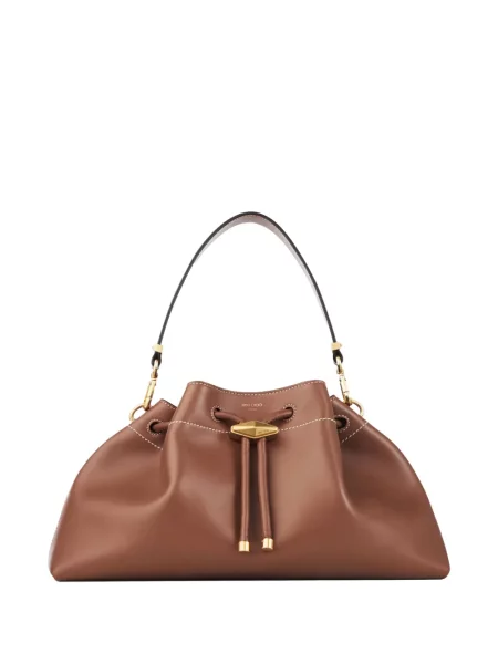 Geanta de piele Jimmy Choo din piele maro