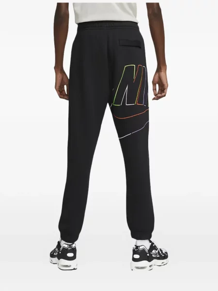 Lung tricou Nike cu buline din fleece negru