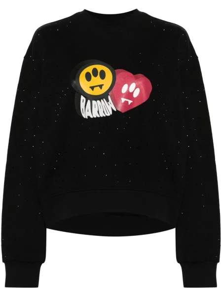 Bluza Barrow z nadrukiem czarna