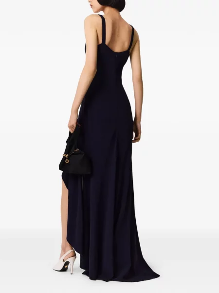 Rochie Stella Mccartney cu volane asimetrică albastru