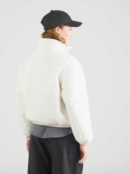 Tommy Jeans Geacă de primăvară-toamnă alb