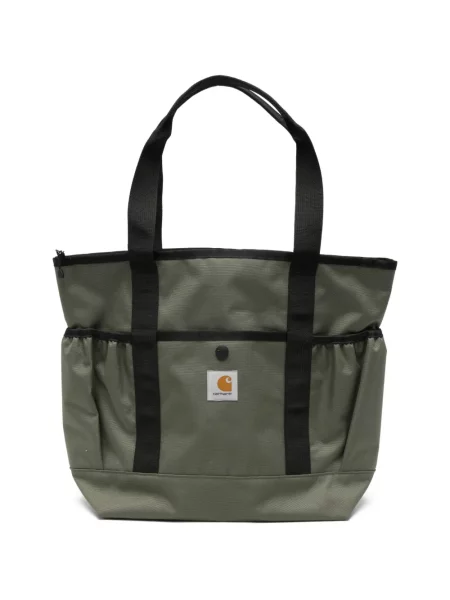 Geantă Carhartt Wip cu autograf verde
