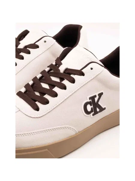 Sneakerși Calvin Klein din piele alb