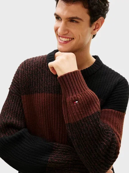 Клетчатый свитер Tommy Hilfiger коричневый