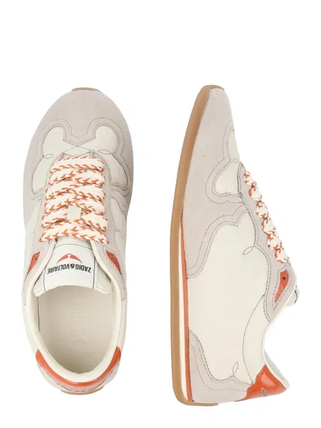 Sneakerși Zadig & Voltaire din piele bej