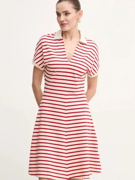 Obleka Tommy Hilfiger rdeča