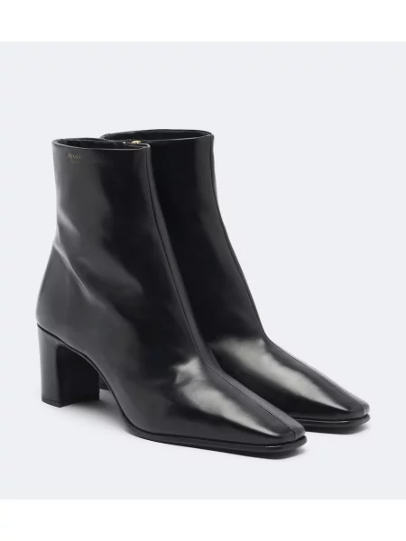 Cizme scurte Prada din piele negru