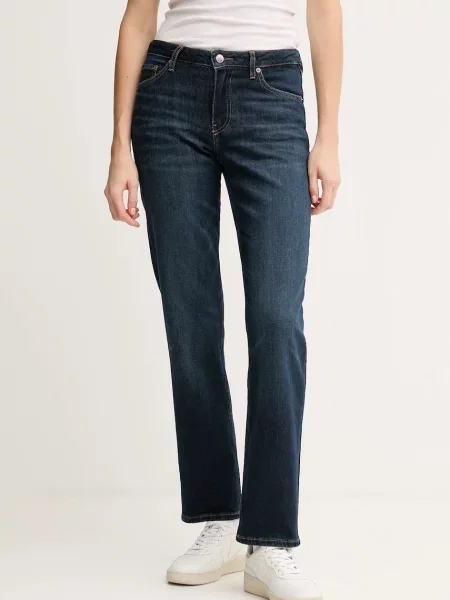 Tommy Hilfiger jeansy medium waist niebieskie