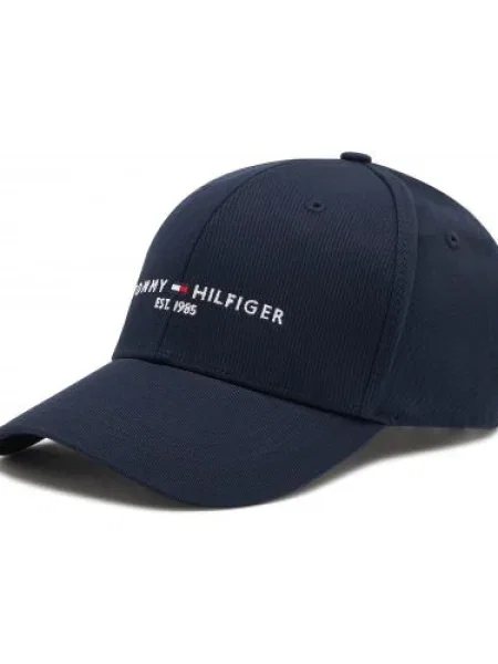 TOMMY HILFIGER Sapkák éjkék / tűzpiros fehér