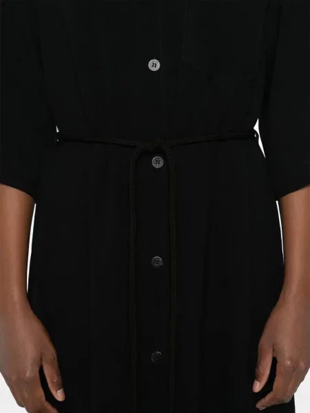 Rochie tip cămașă Nanushka de costum negru