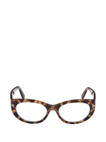 Ochelari de soare rotunzi Tom Ford Eyewear maro