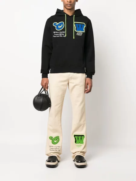 Hanorac cu glugă Off-white alb