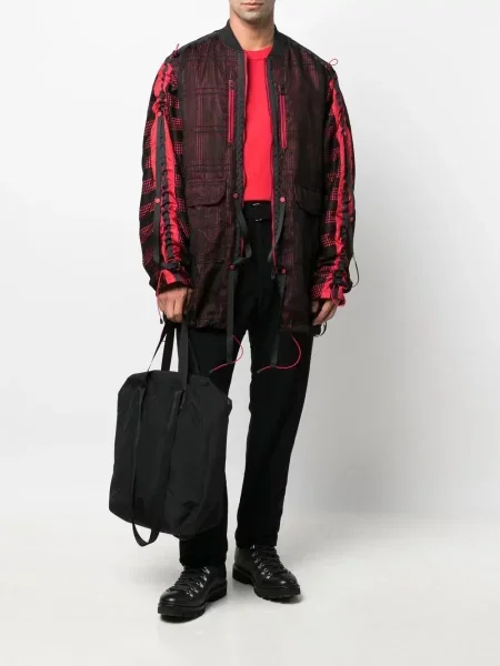 Bunda White Mountaineering se síťovinou bílá