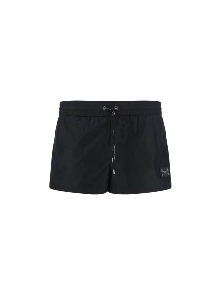 Krótkie majtki Dolce And Gabbana z logo czarne
