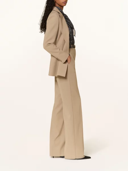 Max Mara Studio Kalhoty Marlene Quasar béžová