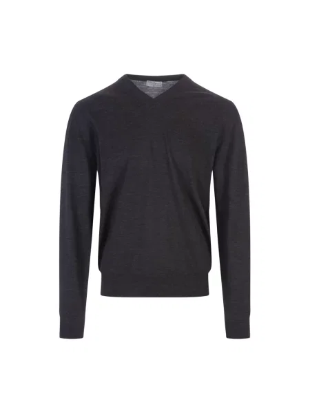 Sweter Fedeli wełniany szary
