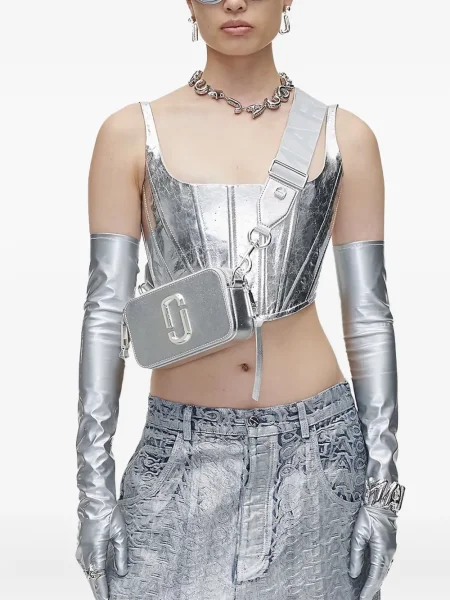 Geantă Marc Jacobs argintiu