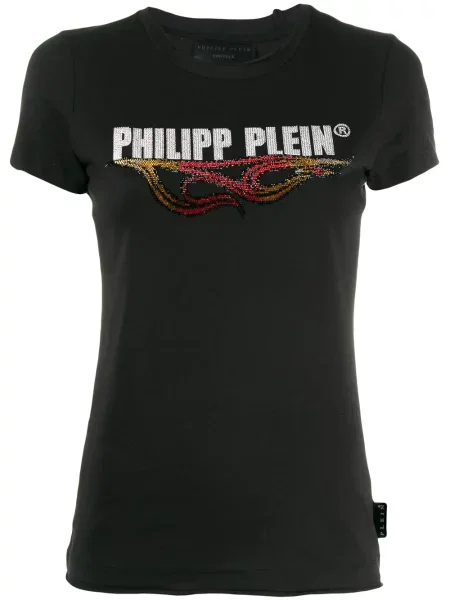 Tricou Philipp Plein cu autograf negru
