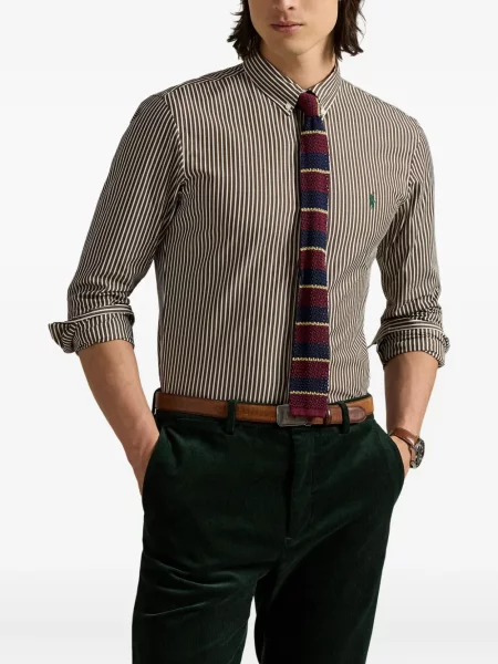Μικρός κασκέτο Polo Ralph Lauren με χαμηλή μέση υφαίνω διαγωνίως πράσινο