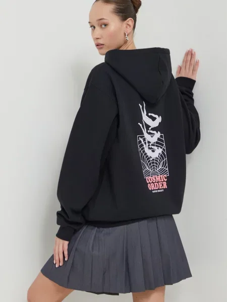 Bluza męska Kaotiko Washed Cosmic Order black czarna
