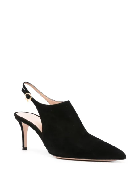 Pantofi cu toc Gianvito Rossi slingback negru