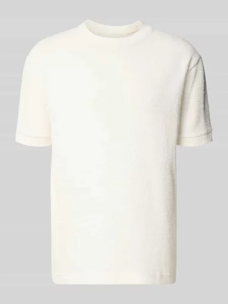 T-shirt o kroju relaxed fit z mieszanki bawełny Marc O'polo biała