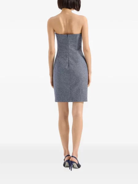 Rochie mini Genny fără bretele albastru