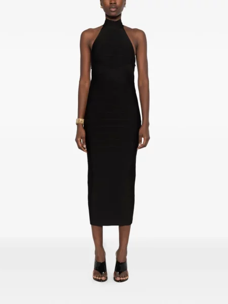 Rochie Retrofete cu gât halter negru