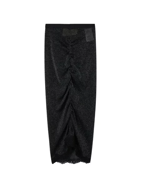 Fustă midi Valentino Garavani tricotate negru