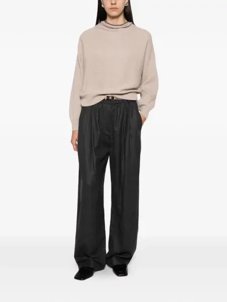 Pantaloni Brunello Cucinelli de lână gri
