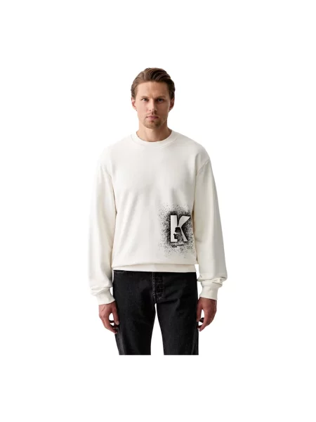 Bluza Karl Lagerfeld z logo beżowa