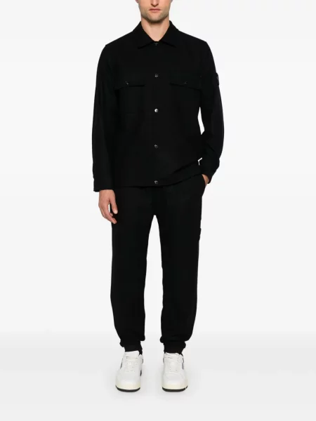 Kūginis kelnės Stone Island akmenys juoda
