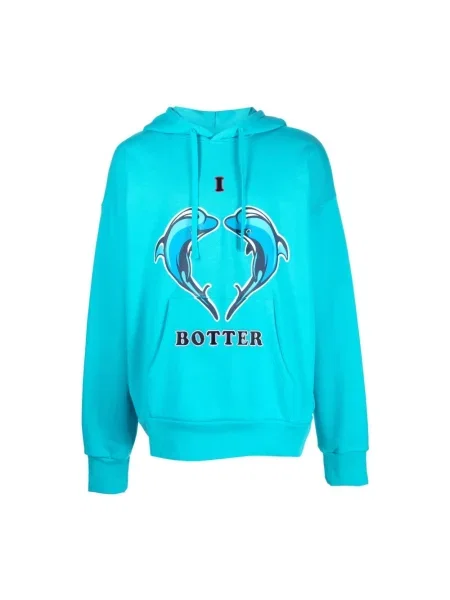 Bluza z kapturem Botter z kapturem niebieska