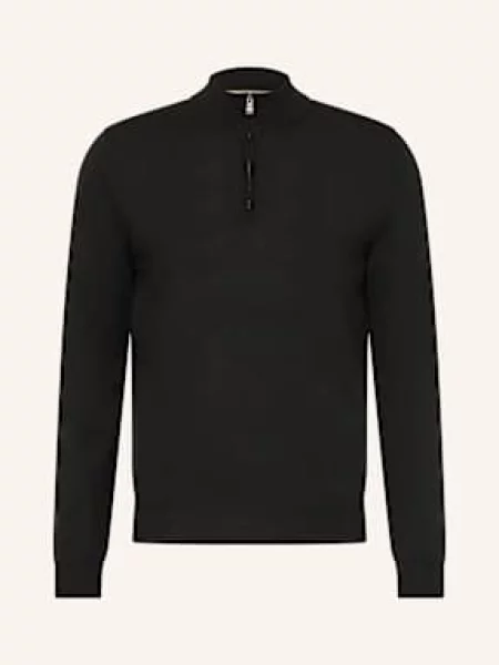 Boss Sweter Ebenji schwarz czarny