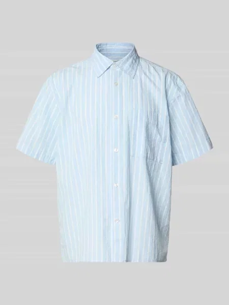 Koszula casualowa o kroju relaxed fit z czystej bawełny model STUART' Selected Homme błękitna