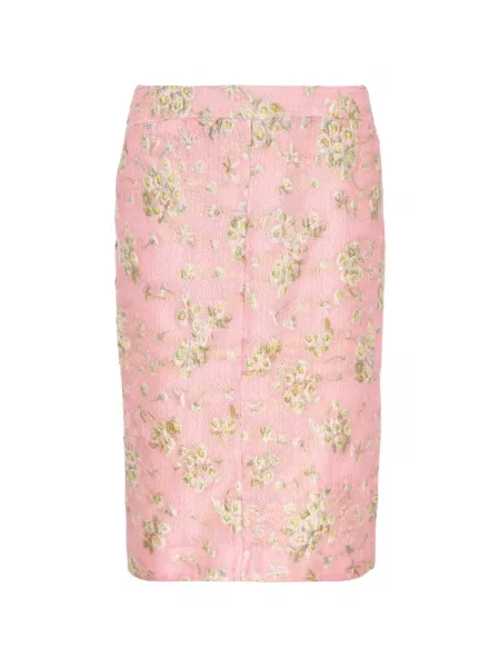 Fustă tip creion N°21 cu model floral roz