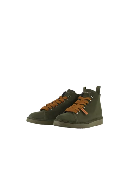 Sneakersy Panchic skórzane zielone