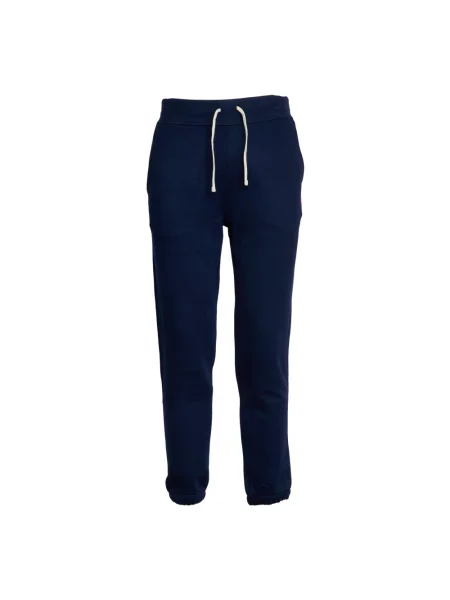 Dzianinowe spodnie dresowe Ralph Lauren niebieskie