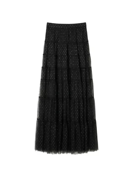 Fustă midi Twinset până la genunchi negru