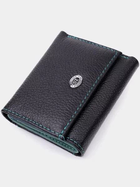 ST Leather Accessories Гаманець Шкіра чорний