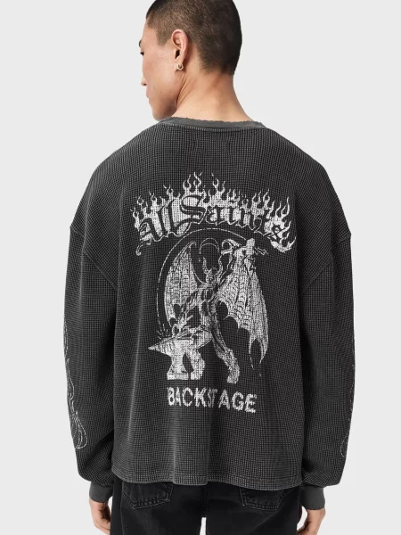 Лонгслив Allsaints черный