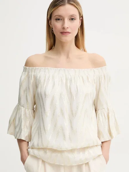 Bluză Bruuns Bazaar bej