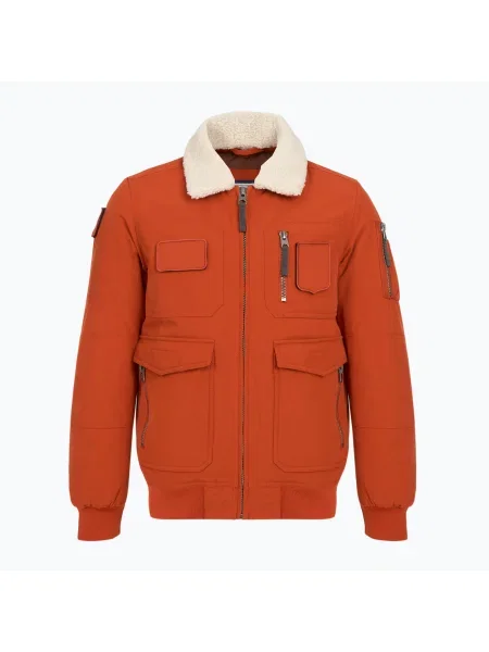 Geacă pentru bărbați Aeronautica Militare Lth clay orange portocaliu