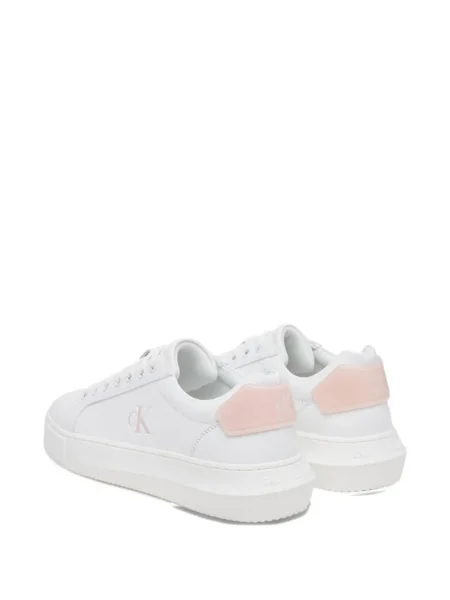 Sneakerși Calvin Klein din piele alb