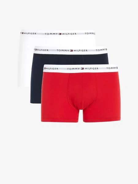 Tommy Hilfiger Underwear Boxeralsók Essential tengerészkék / világosszürke fehér piros