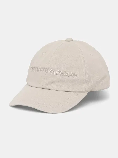 Emporio Armani șapcă de baseball din cu imprimeu gri