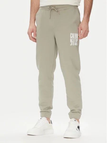 Spodnji del trenirke Calvin Klein Jeans zelena