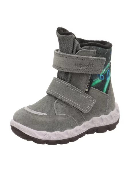 SUPERFIT Cizme ICEBIRD albastru deschis / gri / verde deschis negru