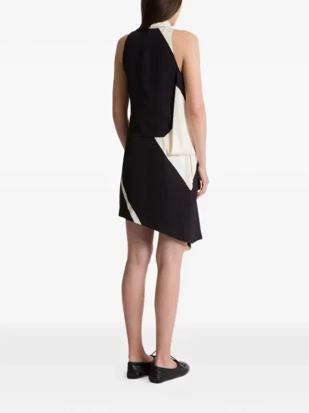 Rochie Alberta Ferretti asimetrică de costum negru