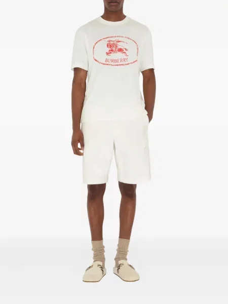 Koszulka Kesi z bufiastymi rękawami z nadrukiem biała